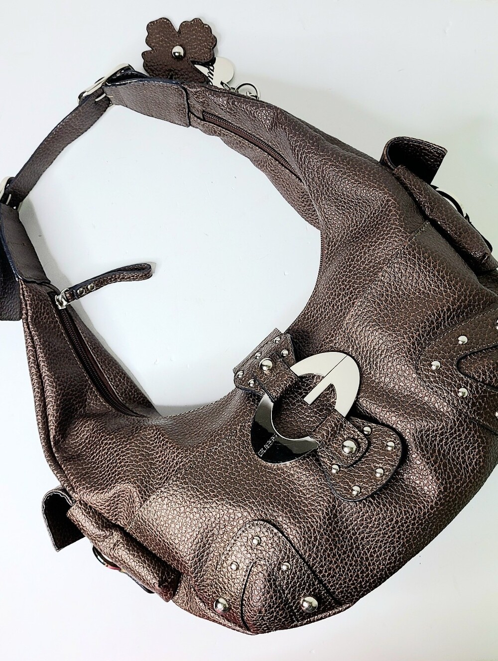 Guess Y2K Vintage Studded Charm Shoulder Bag